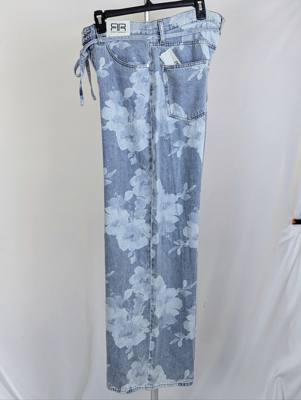 Robert Rodriguez Jeans High Rise Slouchy Wide Leg Rose Bouquet Faded Wash 29 NWT - Picture 10 of 13